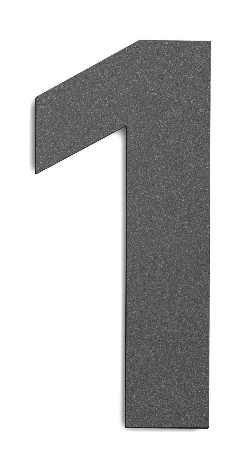 CMD Hausnummer groß 1 anthrazit CMD Creativ Metalldesign GmbH